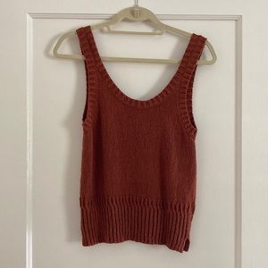 Rust sweater tank